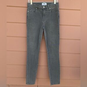 Paige Women's Charcoal/Grey Mid Rise Skinny Jeans Size 27